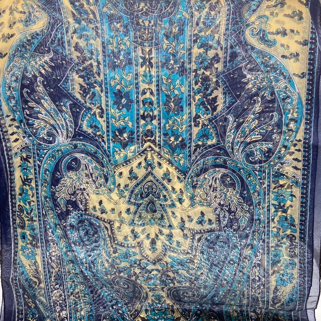 Navy  Tan Paisley Add A Splash Of Color To Your Wardrobe